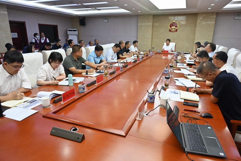 市政府召开桃河生态综合治理项目方案汇报会