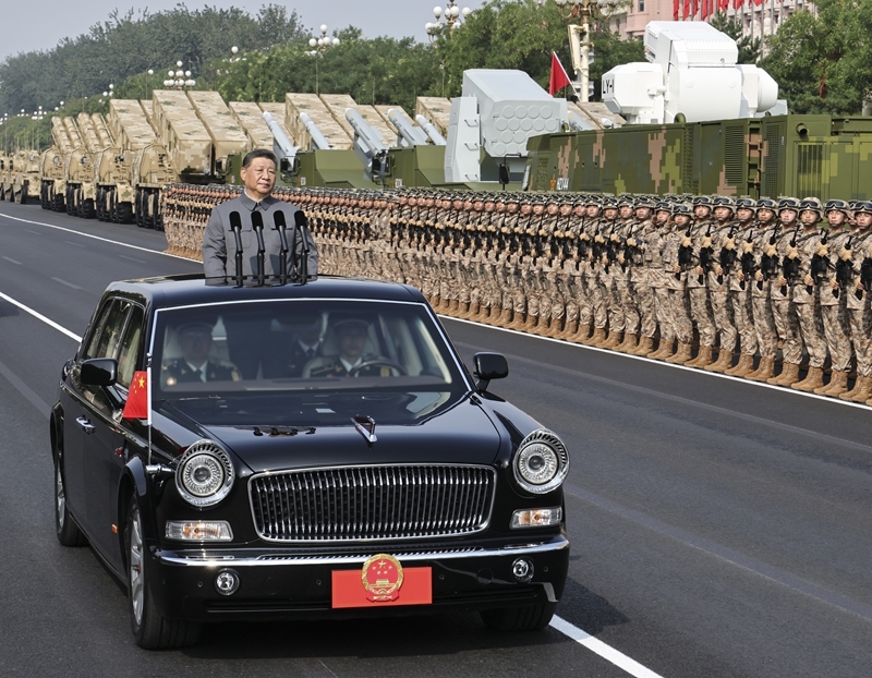 纪念中国人民抗日战争暨世界反法西斯战争胜利80周年大会在京隆重举行 天安门广场举行盛大阅兵仪式 习近平发表重要讲话并检阅受阅部队